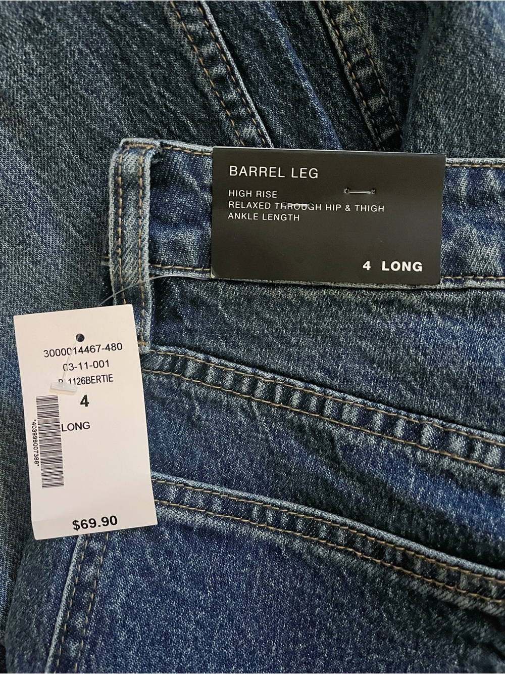 Ricki’s Mid-wash Barrel Jean Ankle Size 4 Long - Picture 8 of 8